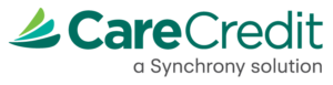 CareCredit logo, a Synchrony solution payment option for dental services